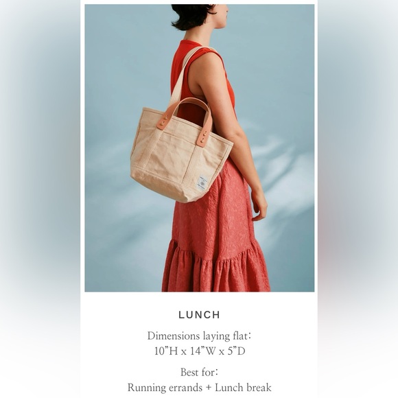 Immodest Cotton Lunch Tote in Acid Wash - Picture 9 of 9